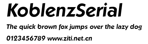 KoblenzSerial.ttf字體轉換器圖片