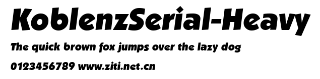 KoblenzSerial-Heavy.ttf字體轉換器圖片