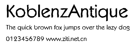 KoblenzAntique.ttf字體轉換器圖片