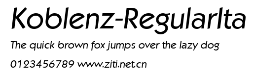 Koblenz-RegularIta.ttf字體轉換器圖片