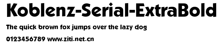 Koblenz-Serial-ExtraBold.ttf字體轉換器圖片