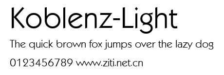Koblenz-Light.ttf字體轉換器圖片