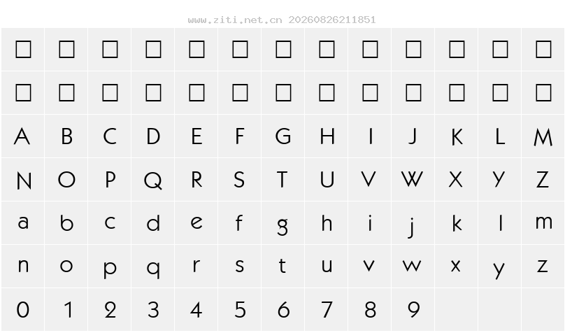 字符映射圖