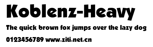 Koblenz-Heavy.ttf字體轉換器圖片