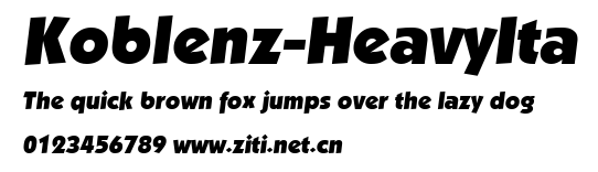 Koblenz-HeavyIta.ttf字體轉換器圖片