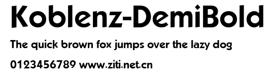Koblenz-DemiBold.ttf字體轉換器圖片