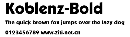 Koblenz-Bold.ttf字體轉換器圖片