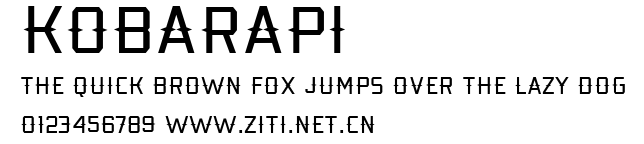 Kobarapi.ttf字體轉換器圖片