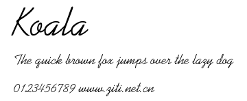 Koala.ttf字體轉換器圖片
