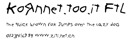 KoRnNet.too.it FTL.ttf字體轉換器圖片