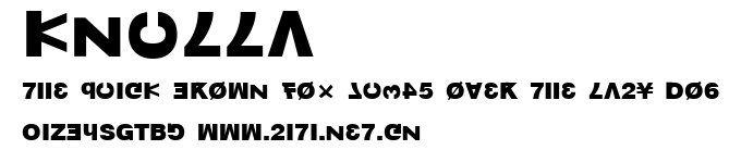 Knulla.ttf字體轉換器圖片