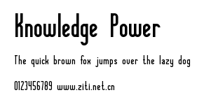 Knowledge Power.ttf字體轉換器圖片