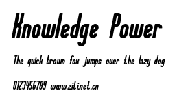 Knowledge Power.ttf字體轉換器圖片