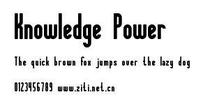 Knowledge Power.ttf字體轉換器圖片