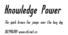 Knowledge Power.ttf字體轉換器圖片