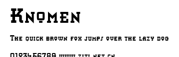 Knomen.ttf字體轉換器圖片