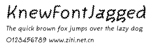 KnewFontJagged.ttf字體轉換器圖片