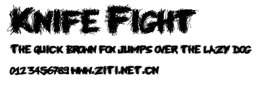 Knife Fight.ttf字體轉換器圖片