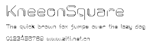 KneeonSquare.ttf字體轉換器圖片