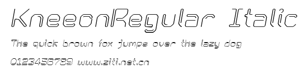 KneeonRegular Italic.ttf字體轉換器圖片