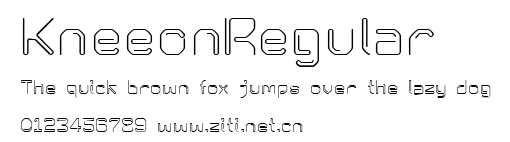 KneeonRegular.ttf字體轉換器圖片