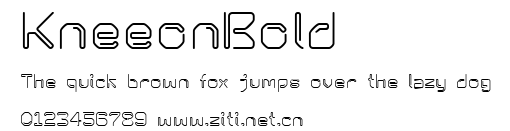 KneeonBold.ttf字體轉換器圖片