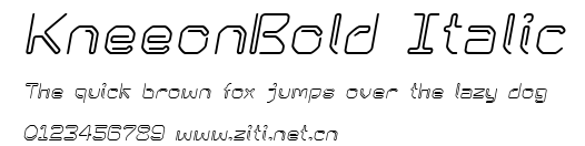 KneeonBold Italic.ttf字體轉換器圖片