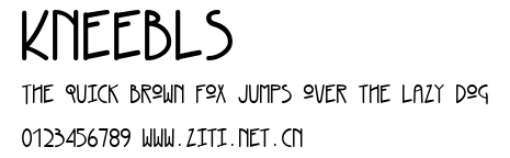 Kneebls.ttf字體轉換器圖片