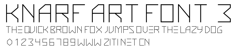 Knarf Art Font 3.otf字體轉換器圖片