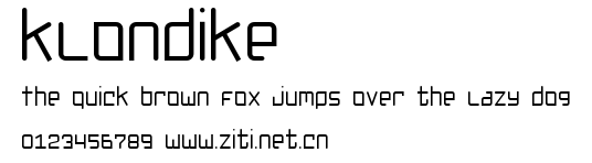 Klondike.ttf字體轉換器圖片