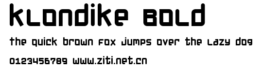 Klondike Bold.ttf字體轉換器圖片