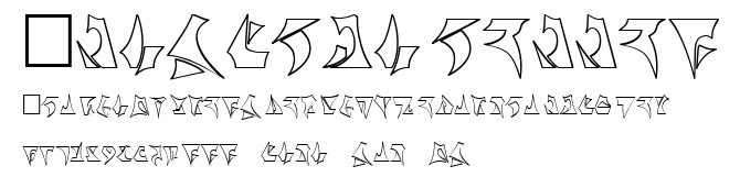 Klinzhai hollow.ttf字體轉換器圖片