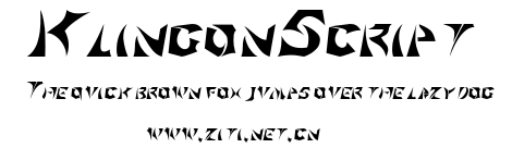 KlingonScript.ttf字體轉換器圖片