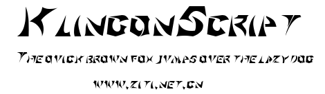KlingonScript.ttf字體轉換器圖片