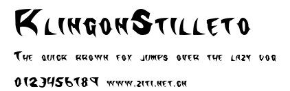 KlingonStilleto.ttf字體轉換器圖片