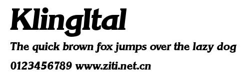 KlingItal.ttf字體轉換器圖片