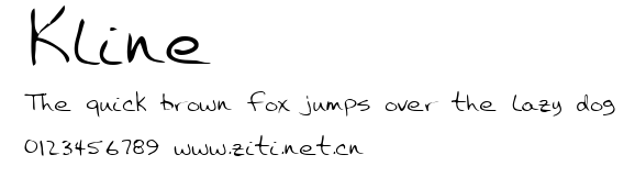 Kline.ttf字體轉換器圖片