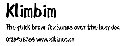 Klimbim.ttf字體轉換器圖片