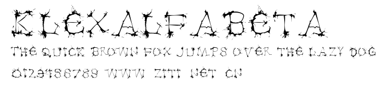 Klexalfabeta.ttf字體轉換器圖片