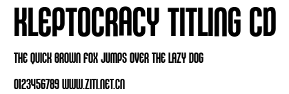 Kleptocracy Titling Cd.ttf字體轉換器圖片