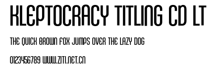 Kleptocracy Titling Cd Lt.ttf字體轉換器圖片