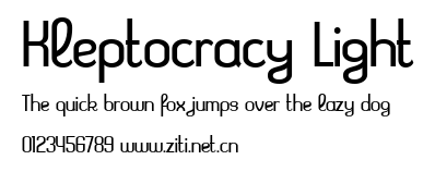 Kleptocracy Light.ttf字體轉換器圖片