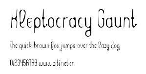 Kleptocracy Gaunt.ttf字體轉換器圖片