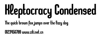 Kleptocracy Condensed.ttf字體轉換器圖片