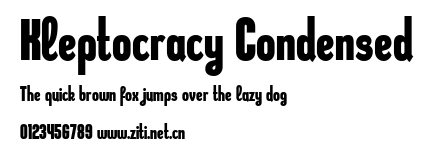 Kleptocracy Condensed.ttf字體轉換器圖片