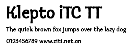 Klepto ITC TT.ttf字體轉換器圖片