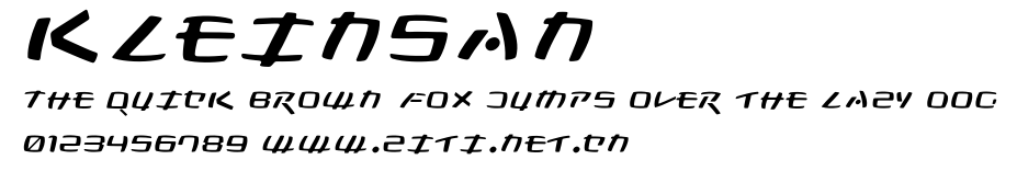 Kleinsan.ttf字體轉換器圖片