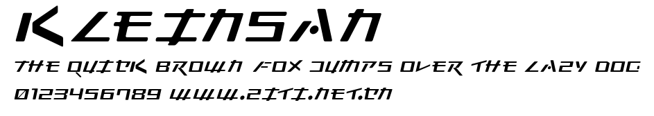 Kleinsan.ttf字體轉換器圖片