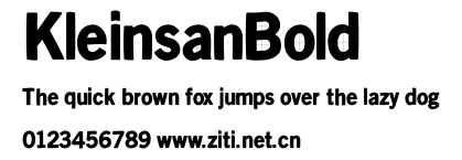 KleinsanBold.ttf字體轉換器圖片