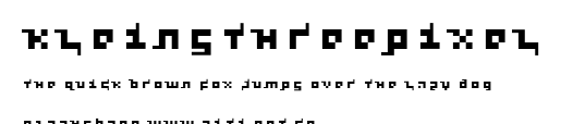 KleinsThreePixel.ttf字體轉換器圖片